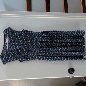 Denim eyelet dress